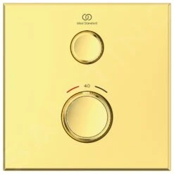 Ideal Standard CeraTherm Navigo - Inbouwthermostaat, Opbouwdeel, Brushed Gold A7301A2 6 Ideal Standard CeraTherm Navigo - Inbouwthermostaat, Opbouwdeel, Brushed Gold A7301A2 -Woonwinkel 71f0477f3b8806f23dea0e02