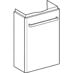 Geberit Selnova Compact - Wastafelkast, 408x231x605 Mm, 1 Deur, Licht Grijs 501.925.42.1 -Woonwinkel 7344481131f196473747ada7