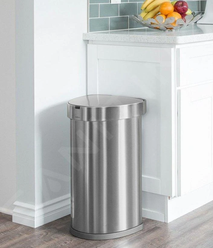 Simplehuman Afvalemmers - Afvalbak Met Sensor, 45 L, Gebrosteld Rvs ST2009 5 Simplehuman Afvalemmers - Afvalbak Met Sensor, 45 L, Gebrosteld Rvs ST2009 - Afbeelding 5