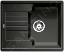 Blanco Zia 40 - Silgranit Spoelbak, 615x500 Mm, Zwart 526006