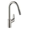 Hansgrohe Focus M41 - Keukenkraan M4116-H240 Met Uittrekbare Handdouche, SBOX, RVS Look 73880800