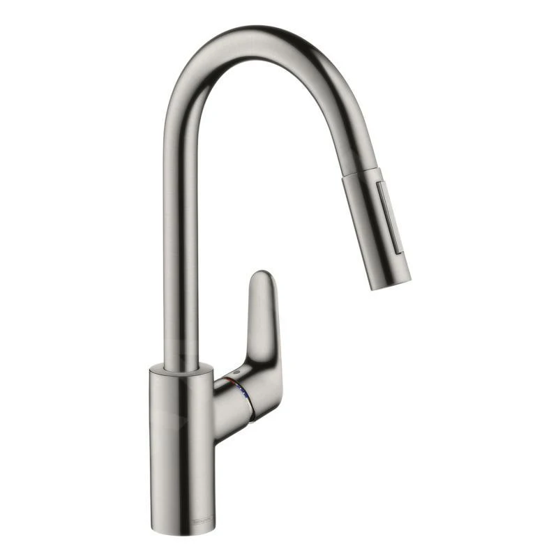 Hansgrohe Focus M41 - Keukenkraan M4116-H240 Met Uittrekbare Handdouche, SBOX, RVS Look 73880800 1 Hansgrohe Focus M41 - Keukenkraan M4116-H240 Met Uittrekbare Handdouche, SBOX, RVS Look 73880800