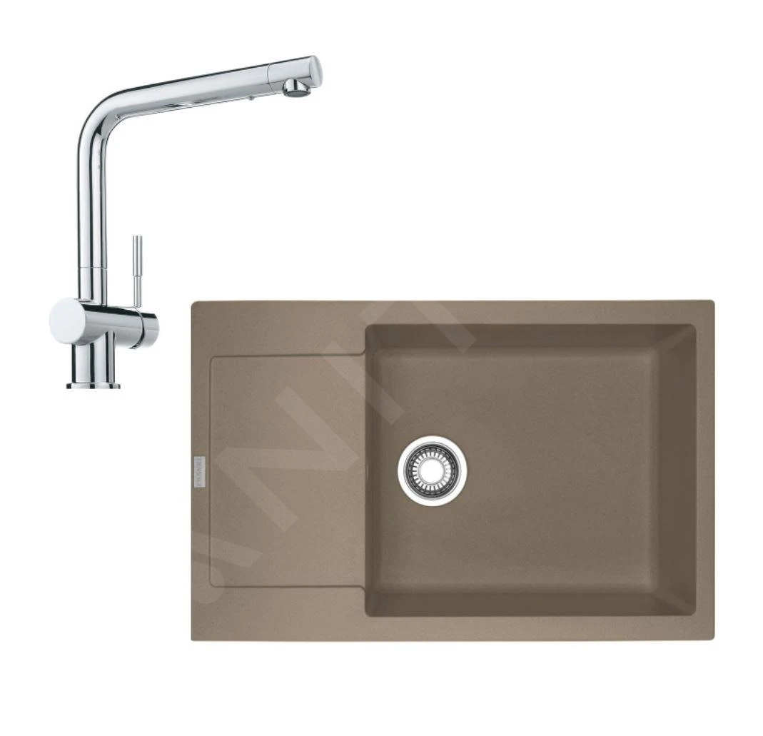 Franke Sets - Keukenset G75, Fragraniet Spoelbak MRG 611-78 BB En Keukenkraan Samoa, Kasjmier/chroom 114.0510.376 1 Franke Sets - Keukenset G75, Fragraniet Spoelbak MRG 611-78 BB En Keukenkraan Samoa, Kasjmier/chroom 114.0510.376