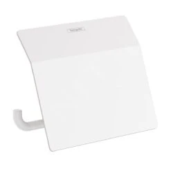Hansgrohe AddStoris - Toiletrolhouder Met Deksel, Mat Wit 41753700