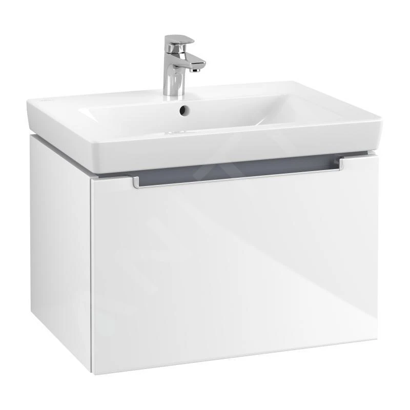 Villeroy & Boch Subway 2.0 - Wastafelkast, 637x420x454 Mm, 1 La, Glossy White A68800DH 1 Villeroy & Boch Subway 2.0 - Wastafelkast, 637x420x454 Mm, 1 La, Glossy White A68800DH