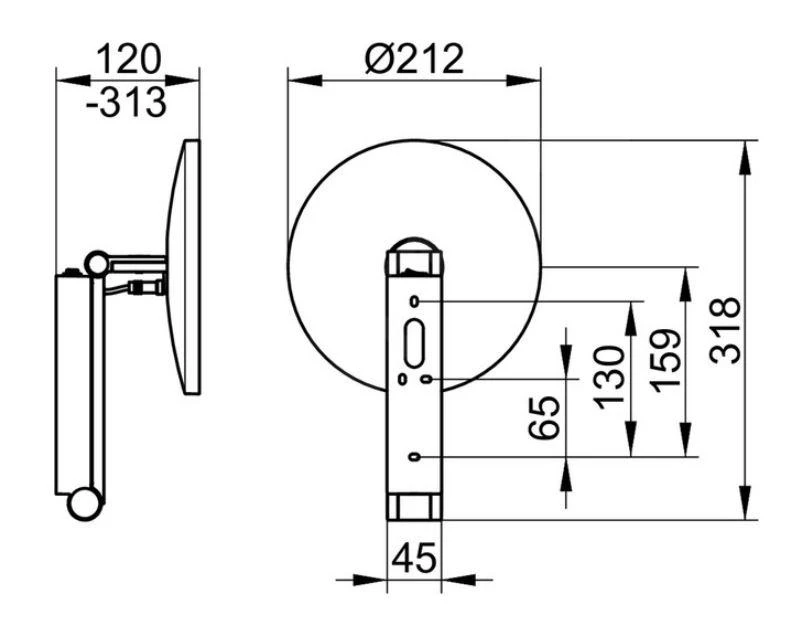 Keuco Make-up Spiegels - Make-up Spiegel Met LED-verlichting, Chroom 17612019004 2 Keuco Make-up Spiegels - Make-up Spiegel Met LED-verlichting, Chroom 17612019004 - Afbeelding 2