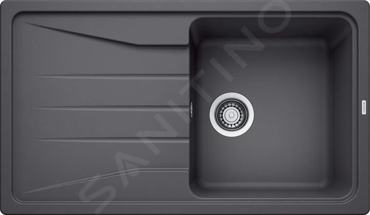 Blanco Sona 5 - Silgranit Spoelbak, 860x500 Mm, Rock Grey 519672 1 Blanco Sona 5 - Silgranit Spoelbak, 860x500 Mm, Rock Grey 519672