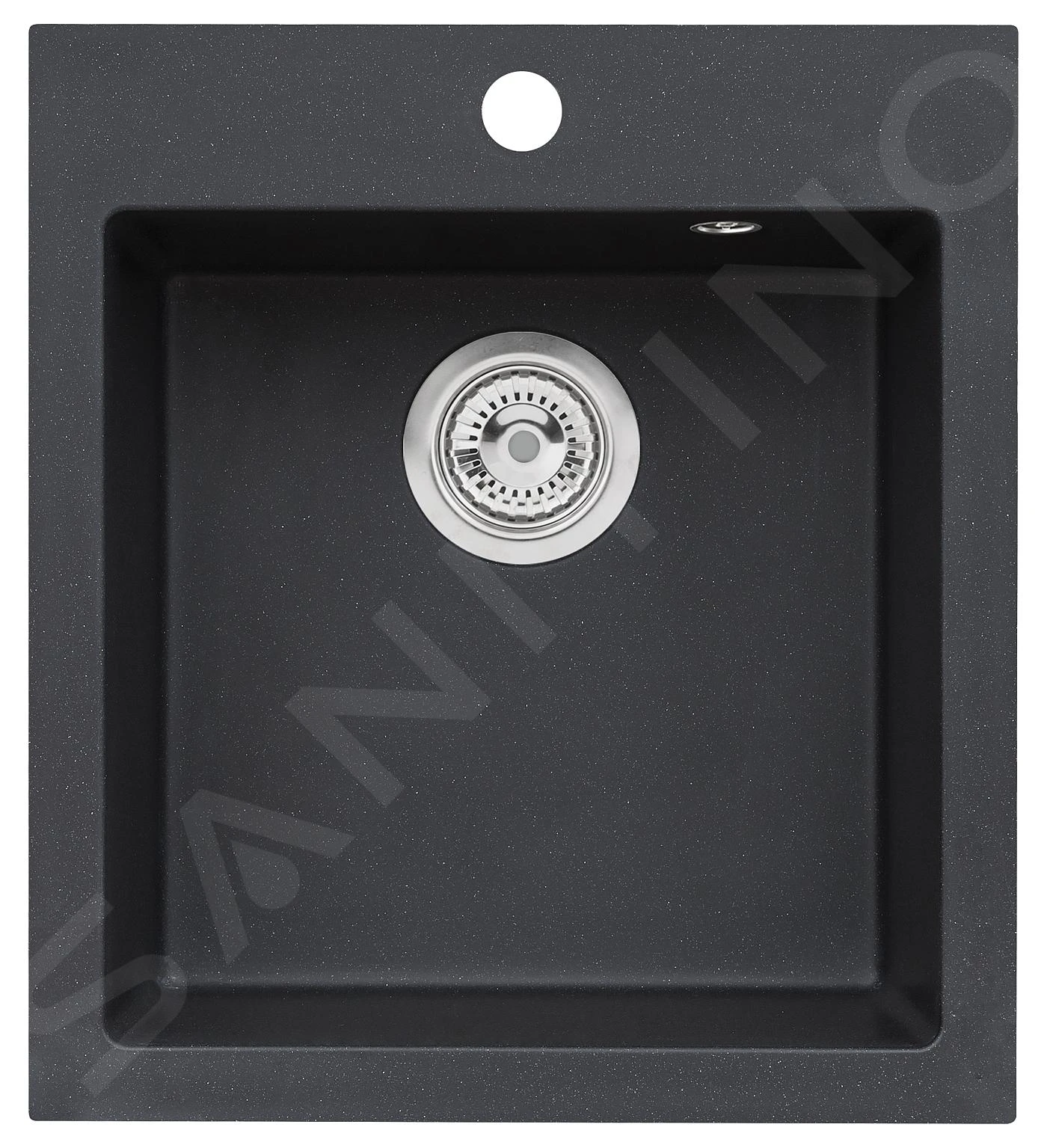 Alveus Cortina - Granieten Spoelbak 450x500 Mm, Carbon 1133432 1 Alveus Cortina - Granieten Spoelbak 450x500 Mm, Carbon 1133432