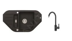 Alveus Sets - Set Spoelbak Niagara 60 En Keukenkraan Tonia, Carbon SETA166