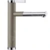 Blanco Linee S - Keukenkraan Met Uittrekbare Sproeikop, Tartufo/chroom 518446