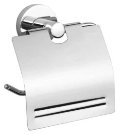 Aqualine Samba - Reserve Toiletrolhouder Met Deksel, Chroom SB107