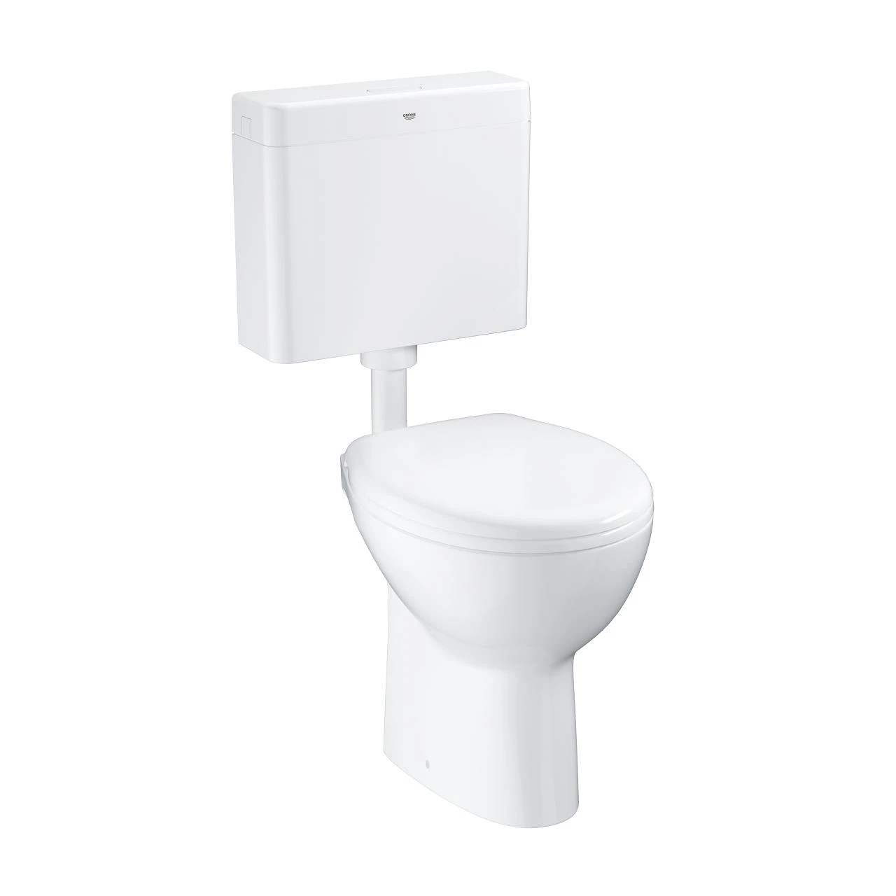 Grohe Bau Ceramic - Duoblok Toilet Met Reservoir En Toiletzitting, Rimless, Alpine Wit 39560000 3 Grohe Bau Ceramic - Duoblok Toilet Met Reservoir En Toiletzitting, Rimless, Alpine Wit 39560000 - Afbeelding 3