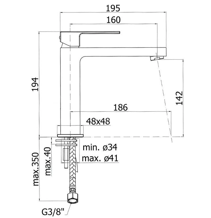 Paffoni Elle - Wastafelkraan Met Waste, Chroom EL074KCR 2 Paffoni Elle - Wastafelkraan Met Waste, Chroom EL074KCR - Afbeelding 2