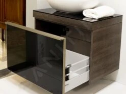 Geberit Citterio - Wastafelonderkast 560 Mm Voor Waskom, Glanzend Zwart/eik Grijsbruin 500.558.JJ.1 -Woonwinkel 90161acf203e7915f6079875