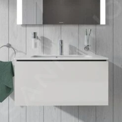 Duravit L-Cube - Wastafelonderkast Compact, 400x820x391 Mm, 1 La, Glanzend Wit LC615702222 -Woonwinkel 905f9d94b7c286dba5f4b654