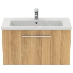 Ideal Standard I.Life S - Wastafelonderkast, 800x375x440 Mm, Eiken T5294NX -Woonwinkel 9322d271d453fa736904498a