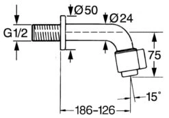 Hansa Nova - Wand Tapkraan, Chroom 00968101 -Woonwinkel 93cecae3970066686feb02a7