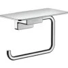Hansgrohe AddStoris - Toiletrolhouder Met Planchet, Chroom 41772000