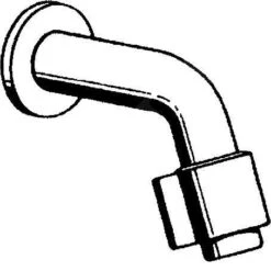 Hansa Nova - Wand Tapkraan, Chroom 00968101 -Woonwinkel 9e9dd0dc410beb864516ea4e