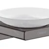 Hansgrohe AddStoris - Zeepschaal Met Houder, Mat Glas/geborsteld Zwart Chroom 41746340