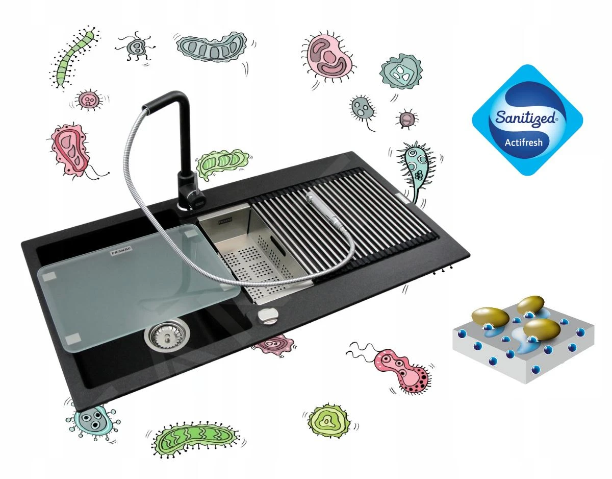 Franke Sets - Set G173, Fragraniet Spoelbak BFG 611-78 En Keukenkraan FP 9000.082, Sahara/sahara 114.0619.588 5 Franke Sets - Set G173, Fragraniet Spoelbak BFG 611-78 En Keukenkraan FP 9000.082, Sahara/sahara 114.0619.588 - Afbeelding 5