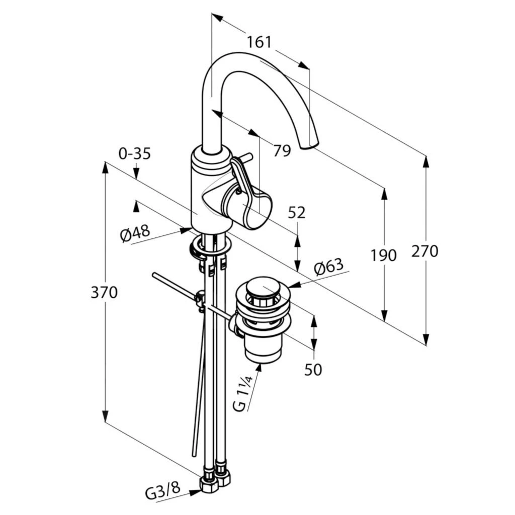 Kludi Bingo Star - Eengreeps Wastafelkraan, Met Draaibare Uitloop En Waste, Chroom 420230578 2 Kludi Bingo Star - Eengreeps Wastafelkraan, Met Draaibare Uitloop En Waste, Chroom 420230578 - Afbeelding 2