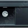 Blanco Zenar 45 - Silgranit Spoelbak, 848x498 Mm, Met Draaiknopbediening, Zwart 526040