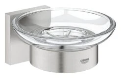 Grohe QuickFix Start Cube - Zeepschaal Met Houder, Glas/supersteel 41096DC0