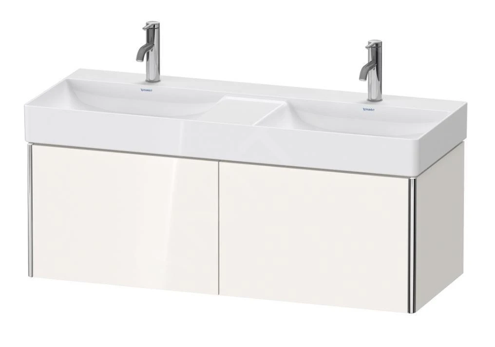 Duravit XSquare - Dubbele Wastafelonderkast 397x1184x460 Mm, 2 Laden, Glanzend Wit XS406402222 1 Duravit XSquare - Dubbele Wastafelonderkast 397x1184x460 Mm, 2 Laden, Glanzend Wit XS406402222