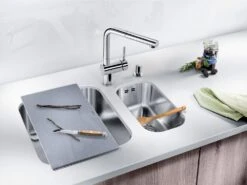 Blanco Accessoires - Snijplank Voor Spoelbak, Silver Glas 227697 -Woonwinkel a8342e84bdf96b10b9e40395