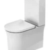 Duravit White Tulip - Duoblok Toilet, Vario Afvoer, Rimless, Met WonderGliss, Wit 21970900001