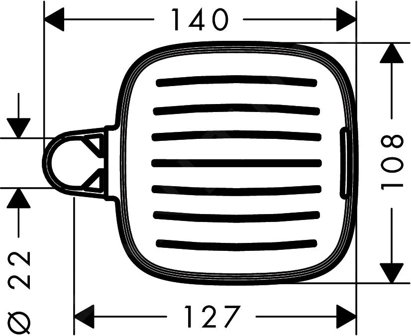 Hansgrohe Toebehoren - Zeepschaal, Chroom 26519000 2 Hansgrohe Toebehoren - Zeepschaal, Chroom 26519000 - Afbeelding 2