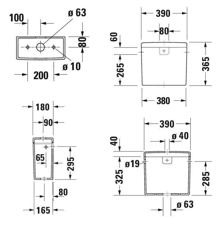 Duravit Starck 3 - Jachtbak 390x185 Mm, Wateraansluiting Rechts Of Links, Met WonderGliss, Wit 09200000051 2 Duravit Starck 3 - Jachtbak 390x185 Mm, Wateraansluiting Rechts Of Links, Met WonderGliss, Wit 09200000051 - Afbeelding 2