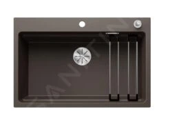 Blanco Etagon 8 - Silgranit Spoelbak, 780x510 Mm, Met Afvoerbediening En Toebehoren, InFino, Koffiekleur 525186