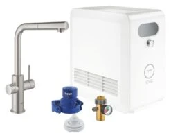 Grohe Blue Professional - Keukenkraan Met Koeler En Filter Set, Uittrekbare Handdouche, Supersteel 31326DC2