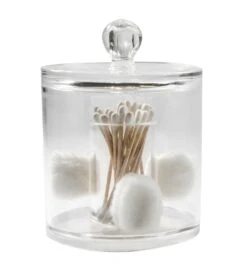 Compactor Make-up Organizer - Doos Voor Wattenschijfjes En Wattenstaafjes, Doorschijnend Kunststof RAN5058 -Woonwinkel beb2625bb2c71dd2615a9717