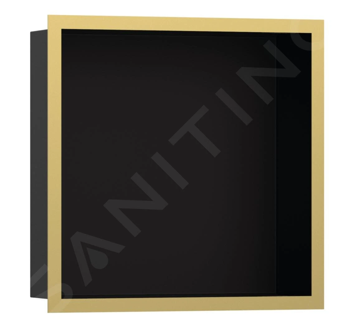 Hansgrohe XtraStoris Individual - Inbouwnis Met Designlijst, 300x300x100 Mm, Mat Zwart/gepolijst Goud 56098990 1 Hansgrohe XtraStoris Individual - Inbouwnis Met Designlijst, 300x300x100 Mm, Mat Zwart/gepolijst Goud 56098990