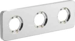 Ideal Standard Archimodule - Afdekrozet 3-gats SOFT 83 X 249 Mm, Chroom A1542AA