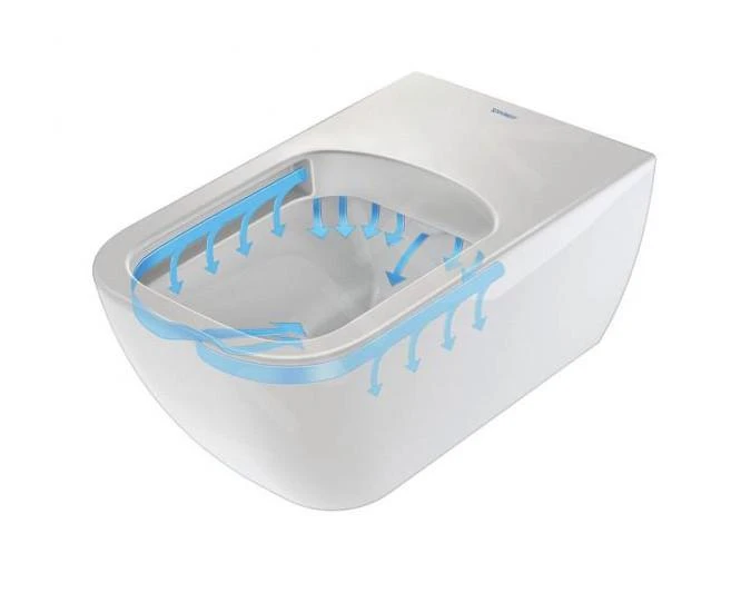 Duravit Viu - Wandtoilet, Rimless, Met HygieneGlaze, Alpine Wit 2511092000 3 Duravit Viu - Wandtoilet, Rimless, Met HygieneGlaze, Alpine Wit 2511092000 - Afbeelding 3