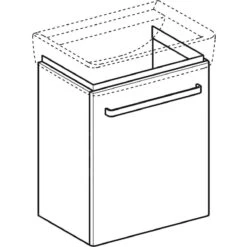 Geberit Selnova Compact - Wastafelkast, 500x367x604 Mm, 1 Deur, Glanzend Wit/mat Wit 501.492.00.1 -Woonwinkel c0f225ef3ac6b2082a323a4e