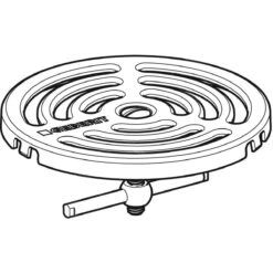 Geberit Toebehoren - Rooster Vastschroefbaar, Diameter 100 Mm, Rvs 154.317.00.1 -Woonwinkel c11c046937603520bb421cd6