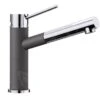 Blanco Alta S - Keukenkraan Met Uittrekbare Sproeikop, Rots Grijs /chroom 518809