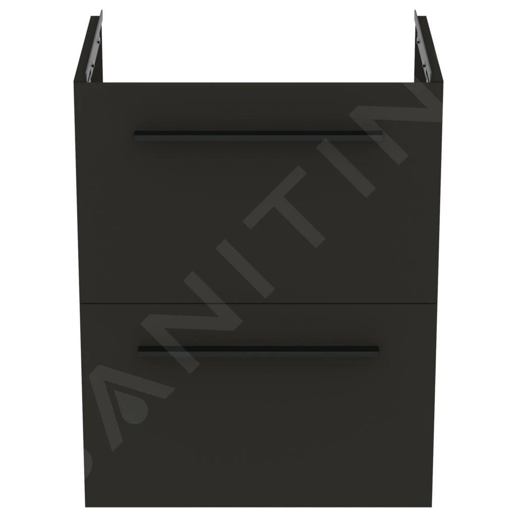 Ideal Standard I.Life S - Wastafelonderkast, 500x375x630 Mm, 2 Laden, Mat Carbon Grijs T5291NV 3 Ideal Standard I.Life S - Wastafelonderkast, 500x375x630 Mm, 2 Laden, Mat Carbon Grijs T5291NV - Afbeelding 3