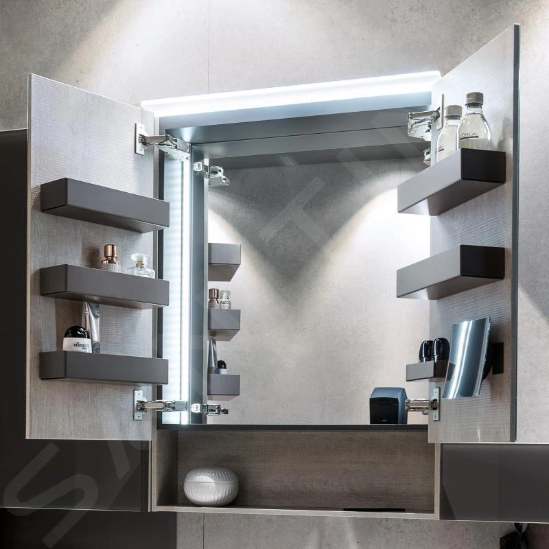 Geberit Acanto - Badkamer Bovenkast Met Spiegel 595x830 Mm, Mytic Eik 500.644.00.2 4 Geberit Acanto - Badkamer Bovenkast Met Spiegel 595x830 Mm, Mytic Eik 500.644.00.2 - Afbeelding 4