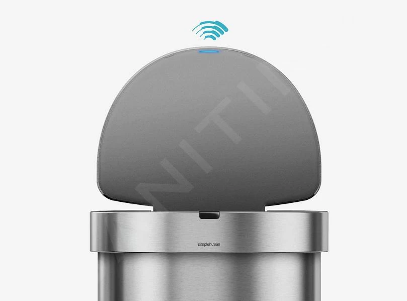 Simplehuman Afvalemmers - Afvalbak Met Sensor, 45 L, Gebrosteld Rvs ST2009 11 Simplehuman Afvalemmers - Afvalbak Met Sensor, 45 L, Gebrosteld Rvs ST2009 - Afbeelding 11
