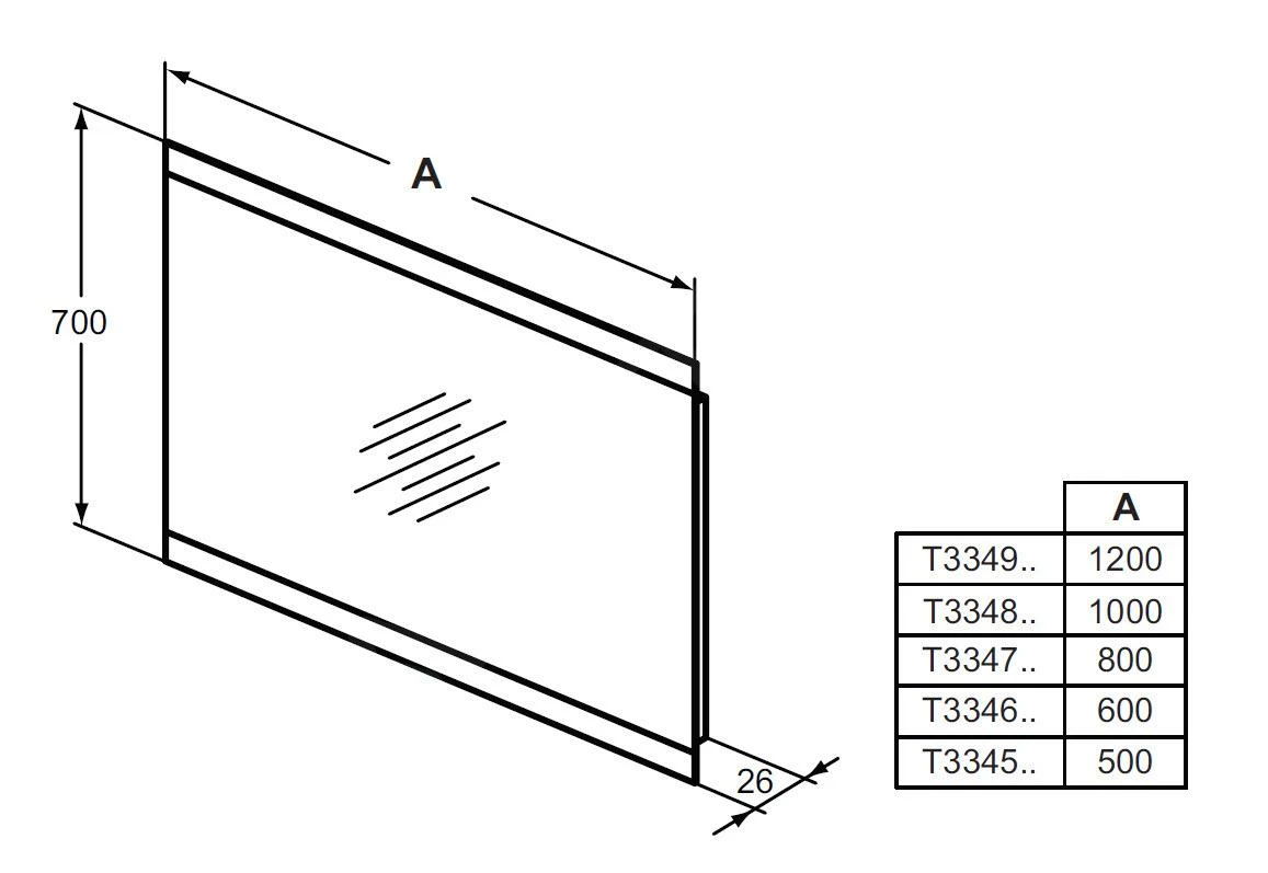 Ideal Standard Mirror&Light - Spiegel 800x700 Mm Met Dubbelzijdige LED Sfeerverlichting T3347BH 2 Ideal Standard Mirror&Light - Spiegel 800x700 Mm Met Dubbelzijdige LED Sfeerverlichting T3347BH - Afbeelding 2