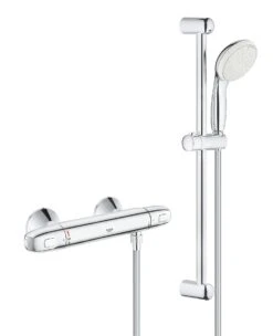 Grohe Grohtherm 1000 - Thermostatische Douchekraan Met Douchegarnituur 60 Cm, Chroom 34151004