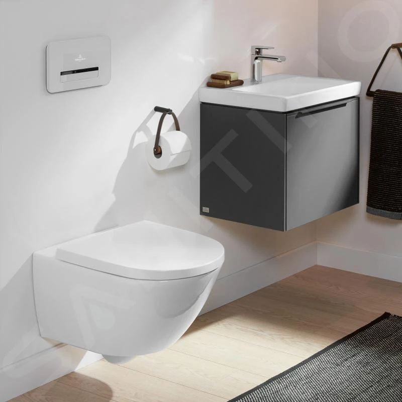 Villeroy & Boch Subway 3.0 - Hangend Toilet, TwistFlush, DirectFlush, CeramicPlus, Stone White 4670T0RW 4 Villeroy & Boch Subway 3.0 - Hangend Toilet, TwistFlush, DirectFlush, CeramicPlus, Stone White 4670T0RW - Afbeelding 4
