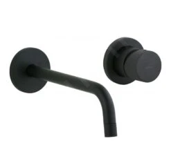 Paffoni Jo - Inbouw Wastafelkraan Incl. Inbouwdeel, 2-gats, Mat Zwart JO006NO70