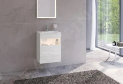 Keuco Stageline - Wastafelonderkast, 460x625x380 Mm, 1 Deur, Scharnieren Links, Met Verlichting En USB, Wit 32822300101 -Woonwinkel d228be2813d67e72dd20d90f